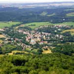 Pohled na Hejnice z Ořešníku