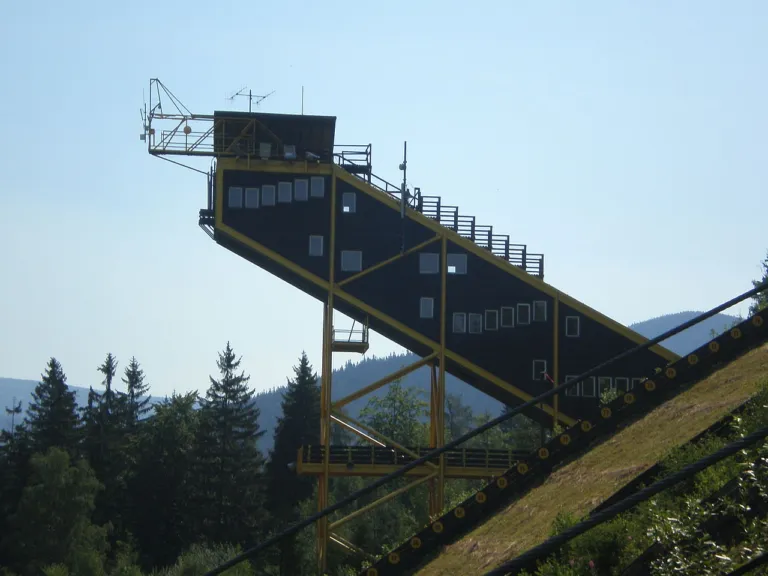 Skokanské můstky na Čertově hoře v Harrachově