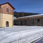 Polubný - zrekonstruovaná výtopna vedle železniční stanice Kořenov