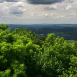 Panorama z rozhledny na Studenci